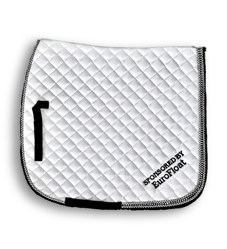 [A0059] Saddle Pad - (Dressage) with Crystal & Cord 